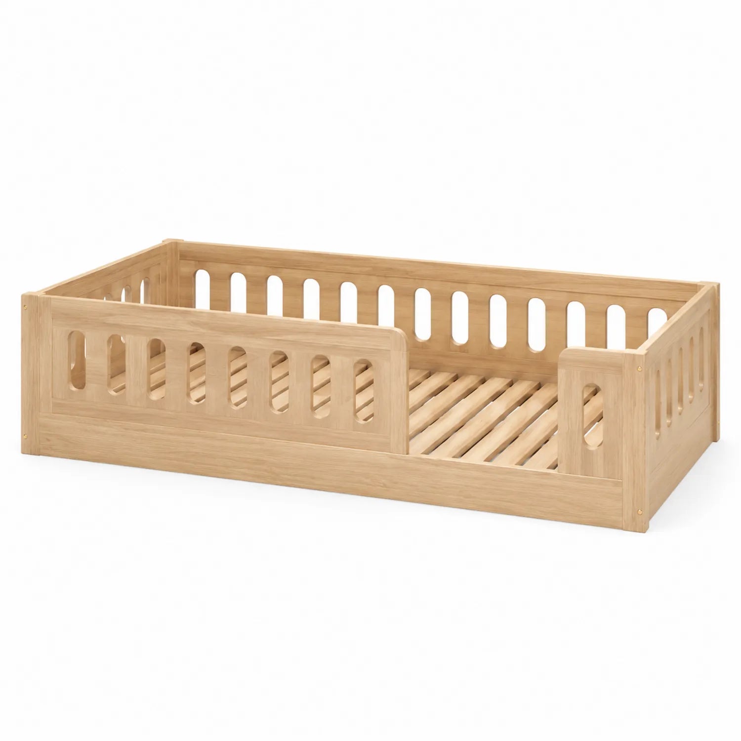 Lit enfant en bois massif couleur Naturelle 140x70 cm