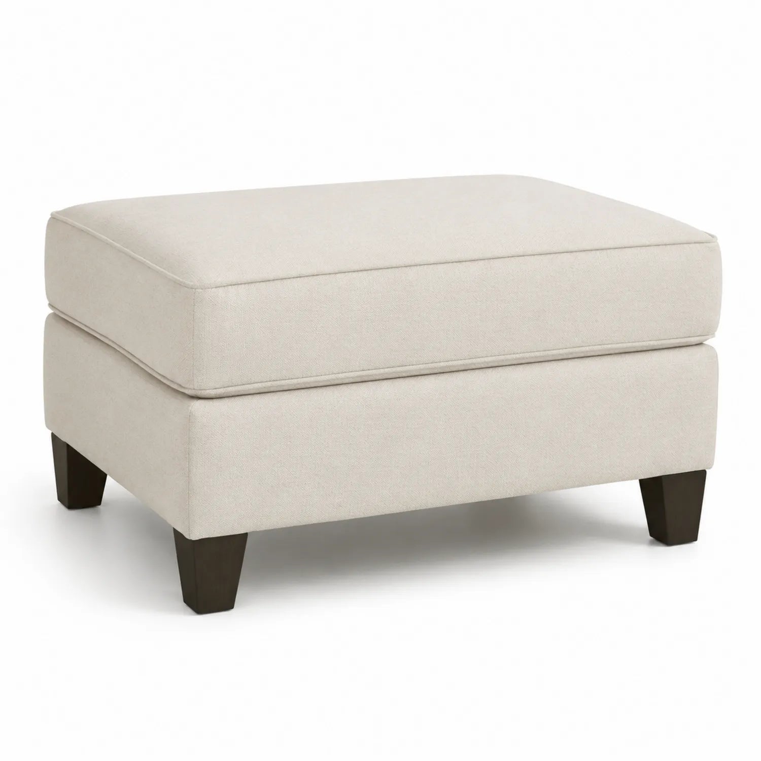 Repose-pieds en tissu polyester Beige