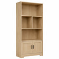 Bibliothèque en bois avec portes 180x80x30 cm