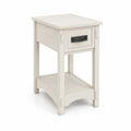 Table de chevet en bois avec tiroir et étagère inférieure