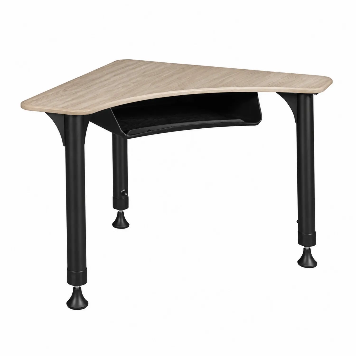Bureau d'angle en panneau de particules avec pieds en acier, 120x80x75 cm