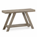 Console table rectangulaire en bois 120x40x75 cm Marron