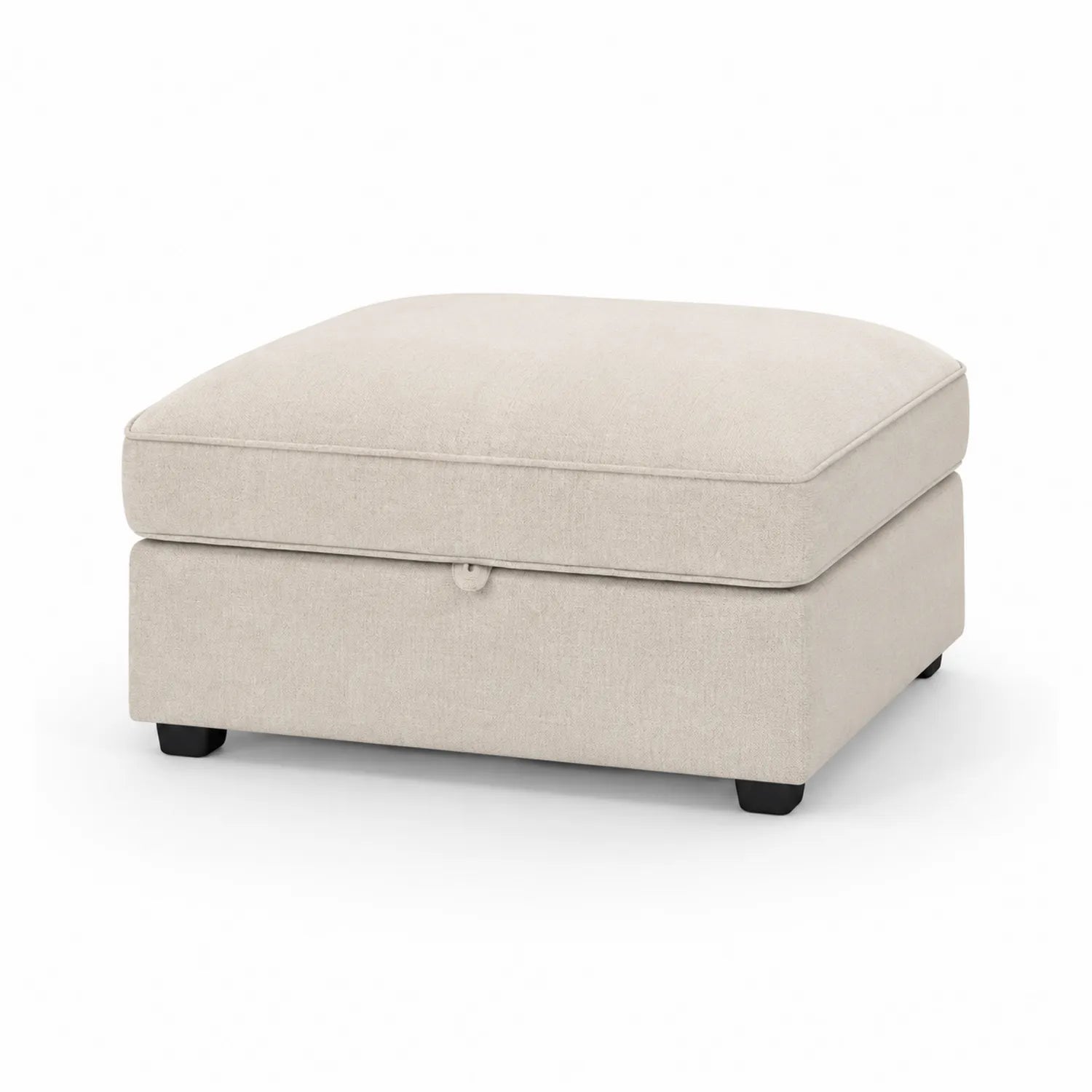Repose-pieds en tissu polyester beige