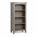 Bibliothèque en bois gris 4 étagères 150 cm