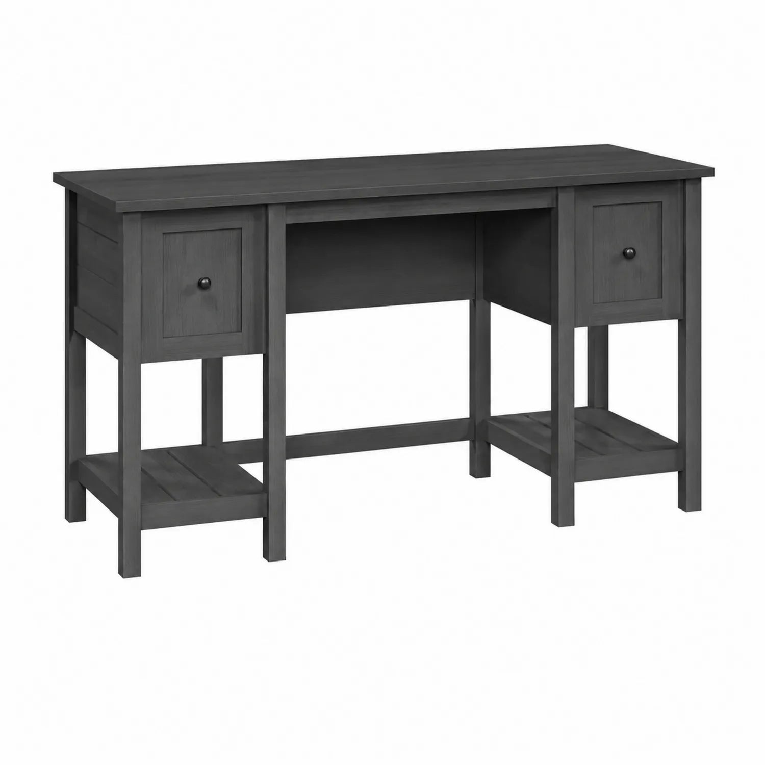 Bureau en bois avec deux tiroirs et étagères 120x50x75 cm