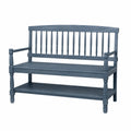 Banc en bois gris 120x45x90 cm