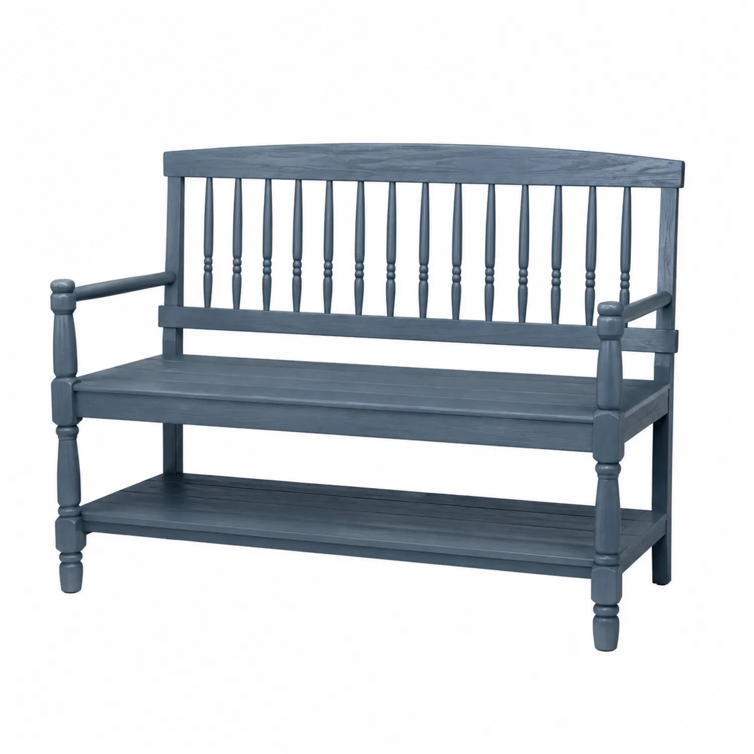 Banc en bois gris 120x45x90 cm