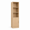 Étagère en Bois MDF Chêne Clair avec Porte 180x40x35 cm