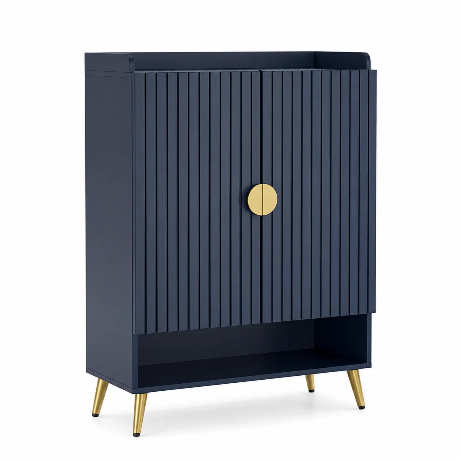 Armoire de rangement en bois MDF avec pieds en métal