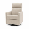 Fauteuil inclinable pivotant en tissu polyester Beige